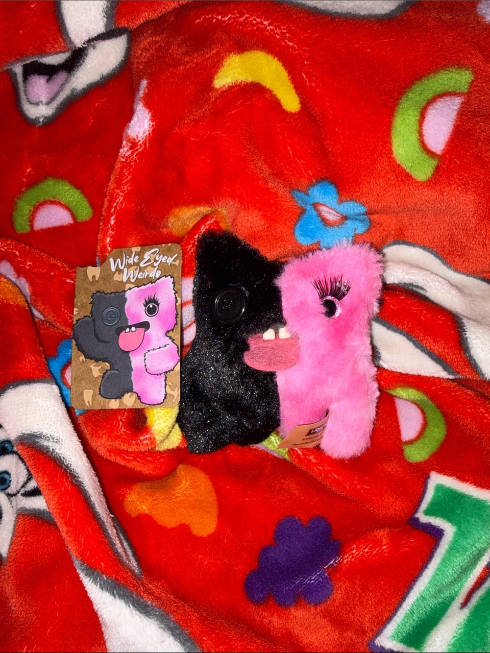 Fuggler baby baddies Wide Eyed Weirdo Plush Keychain NEW QUICK SHIP
